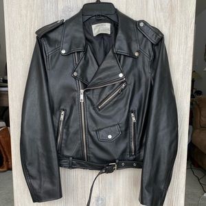 Zara Basic Black Moto Jacket